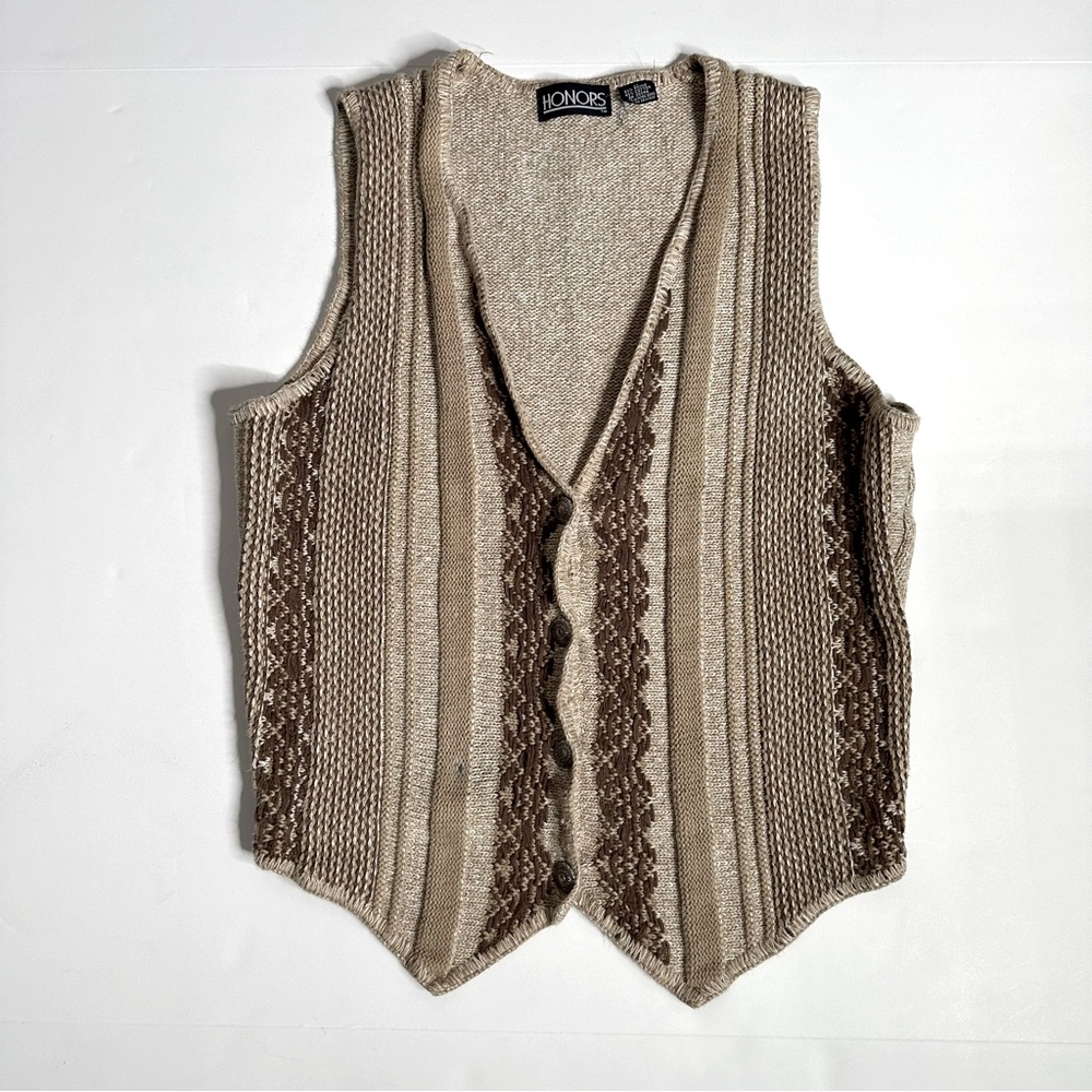 Vintage 90s HONORS Sweater Vest